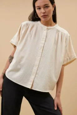 Blouses*By bar alex rib blouse | off white