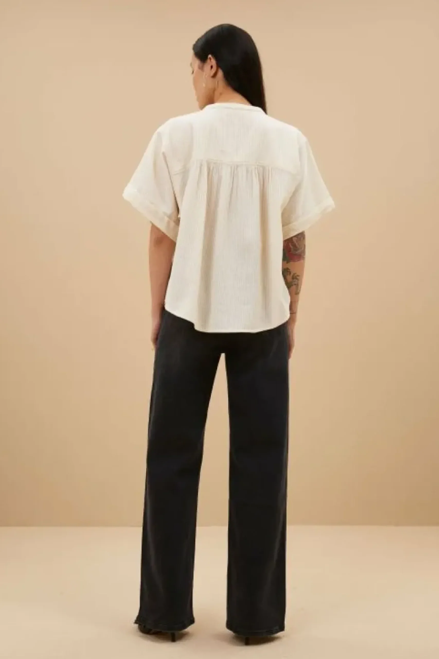 Blouses*By bar alex rib blouse | off white