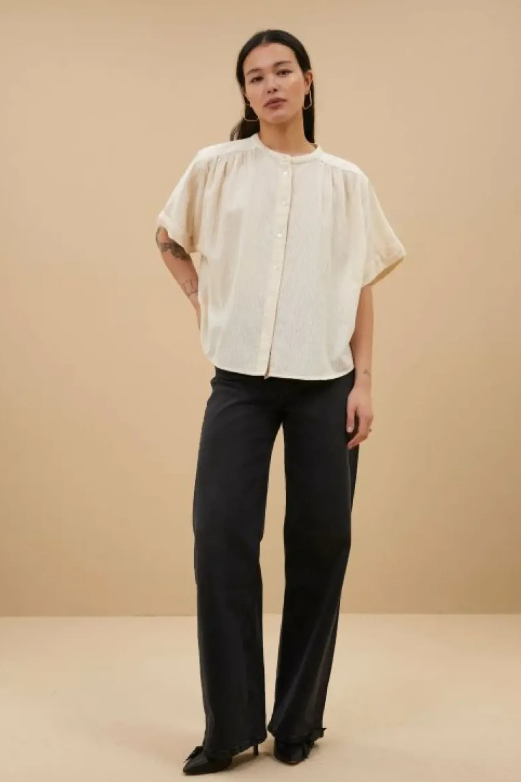 Blouses*By bar alex rib blouse | off white