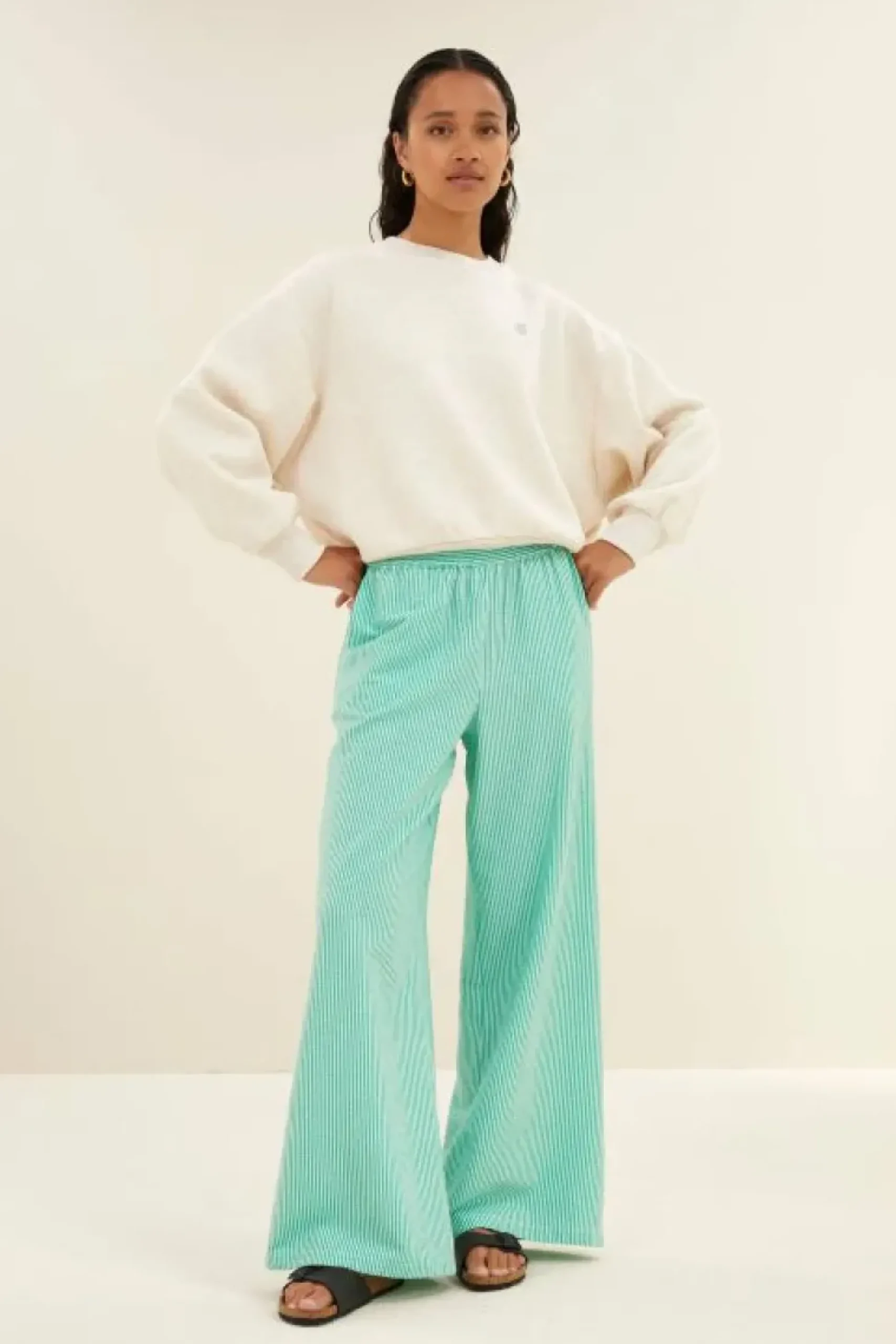 Sweaters|Truien*By bar bibi disco sweater | oyster melee