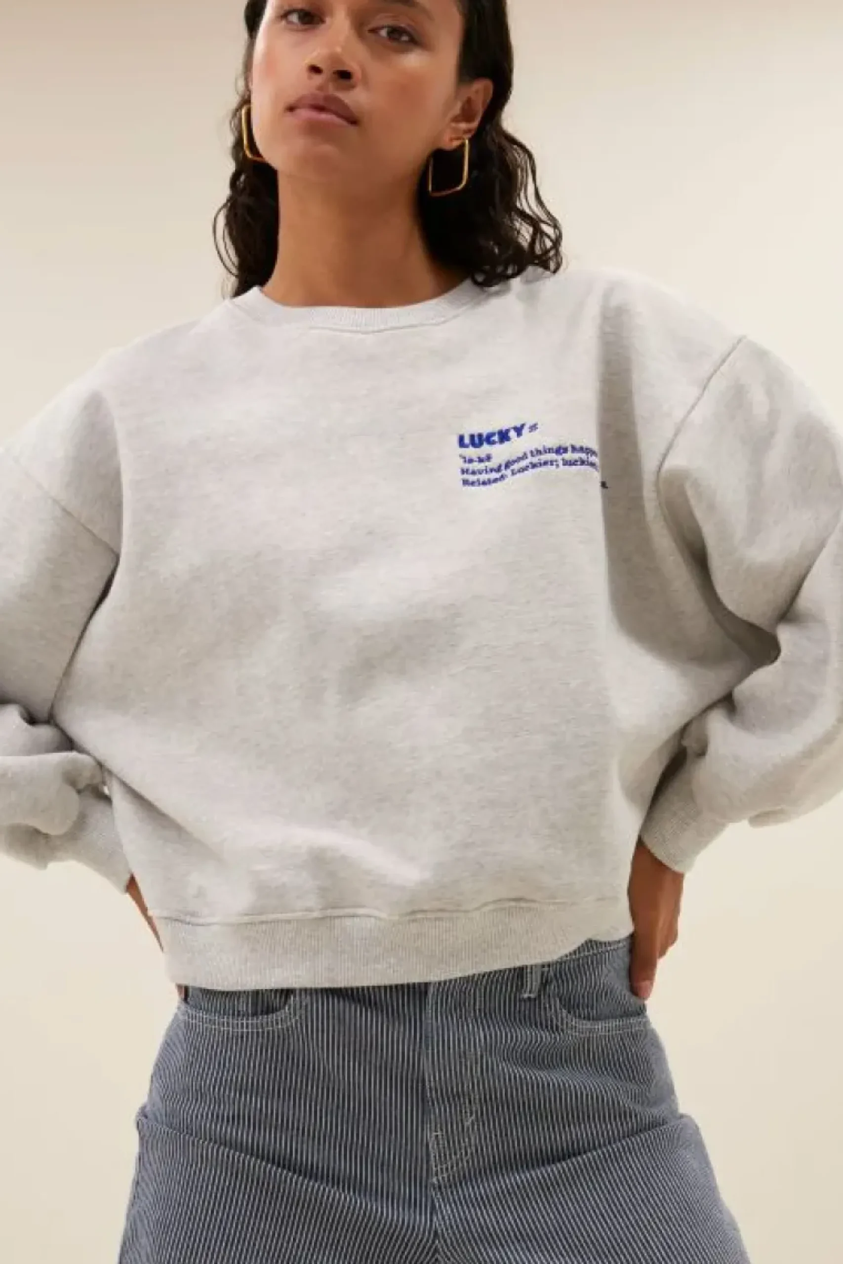 Sweaters|Truien*By bar bibi heavy sweater | light grey melee