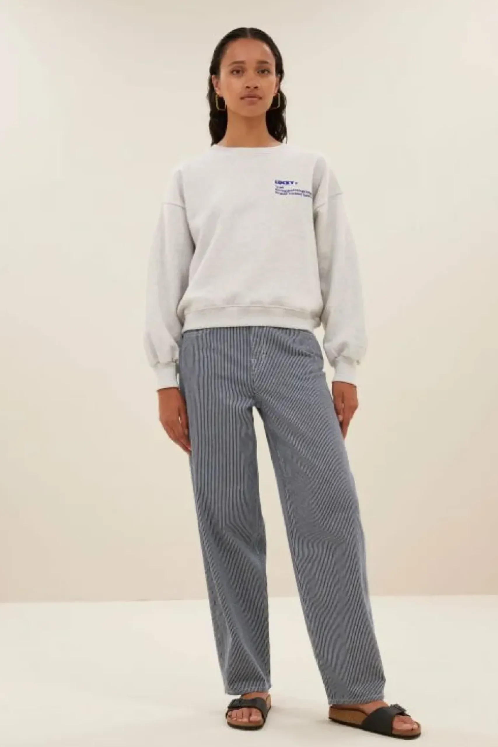 Sweaters|Truien*By bar bibi heavy sweater | light grey melee