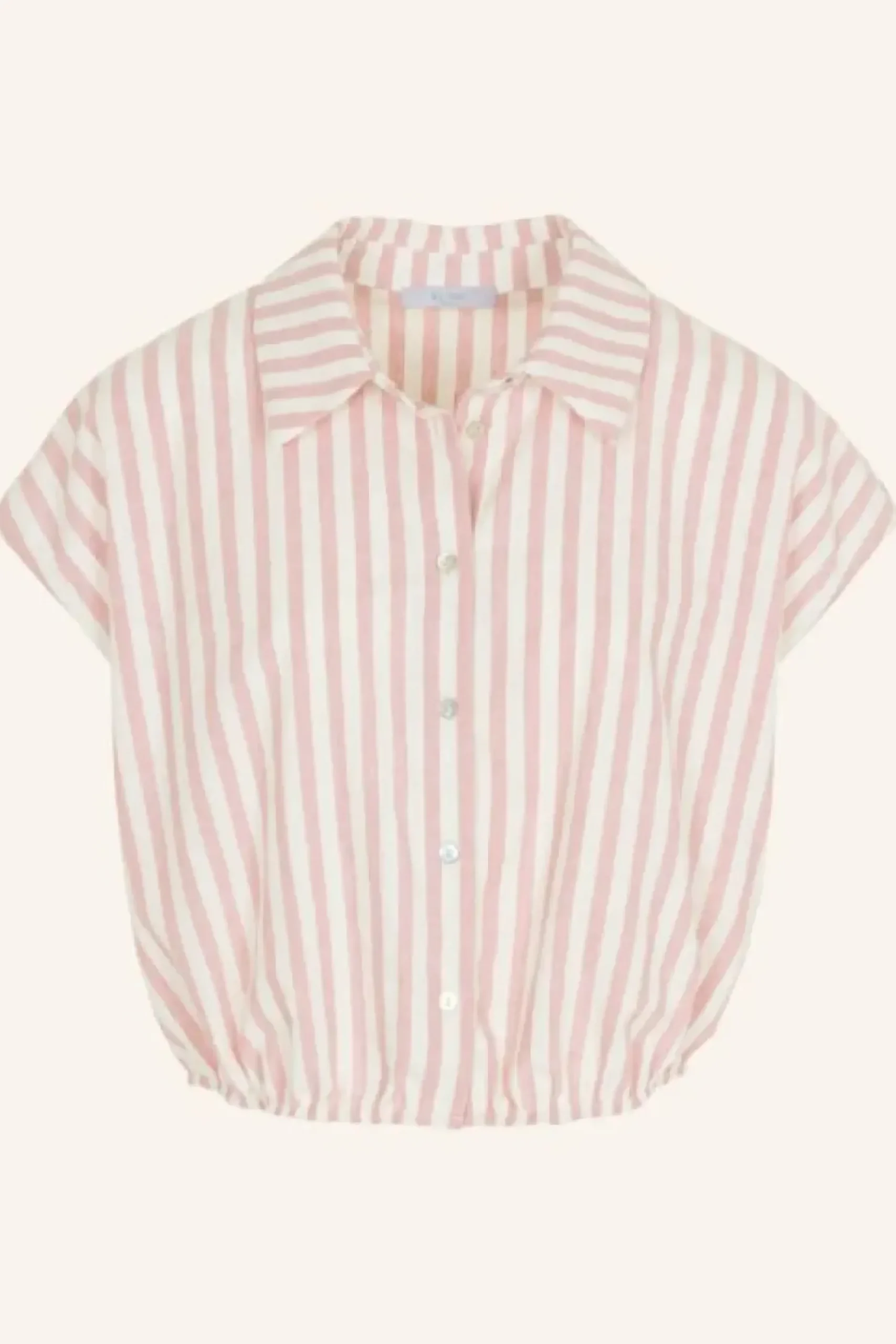 Blouses*By bar bieke linen stripe blouse | bubblegum