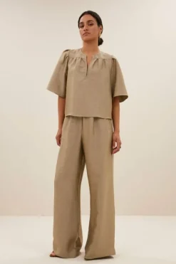 Blouses*By bar blake gloss blouse | gold