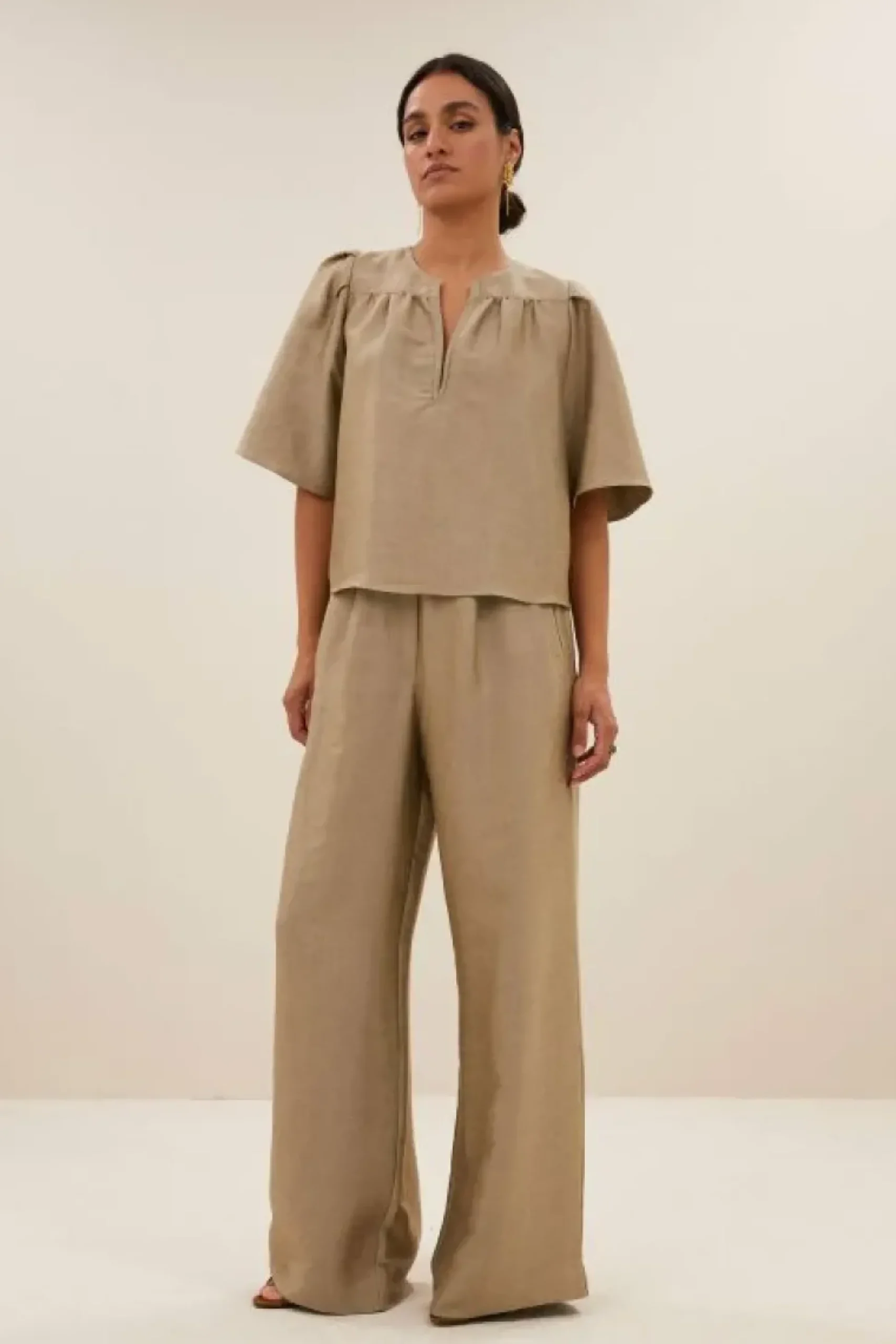 Blouses*By bar blake gloss blouse | gold