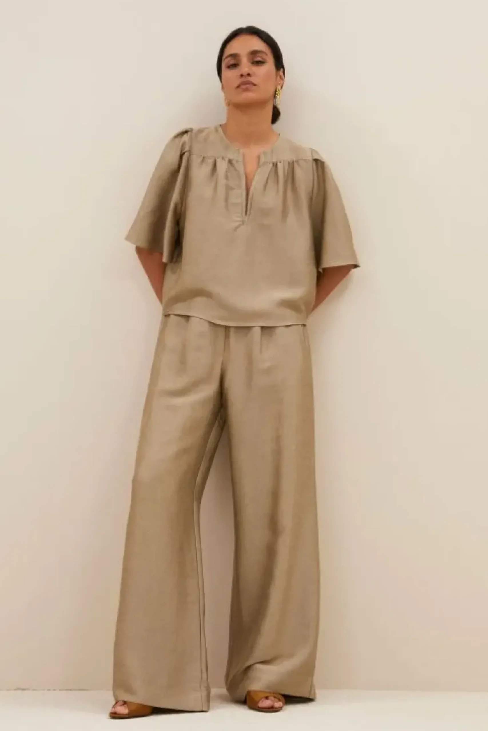 Blouses*By bar blake gloss blouse | gold