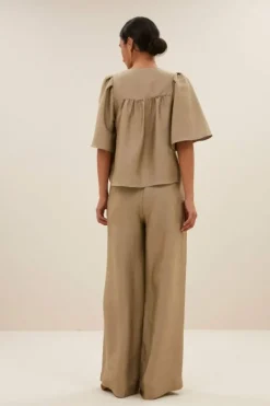 Blouses*By bar blake gloss blouse | gold