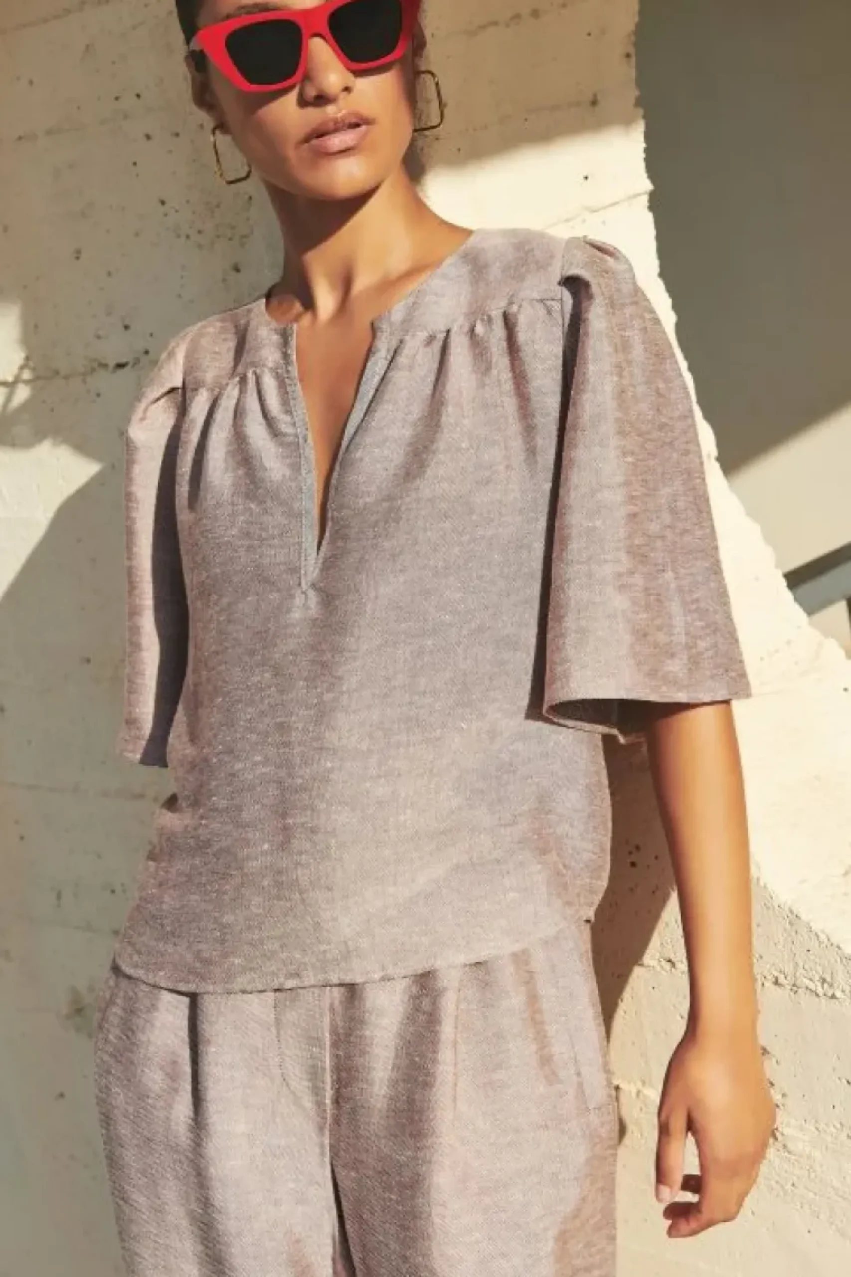 Blouses*By bar blake gloss blouse | mellow rose