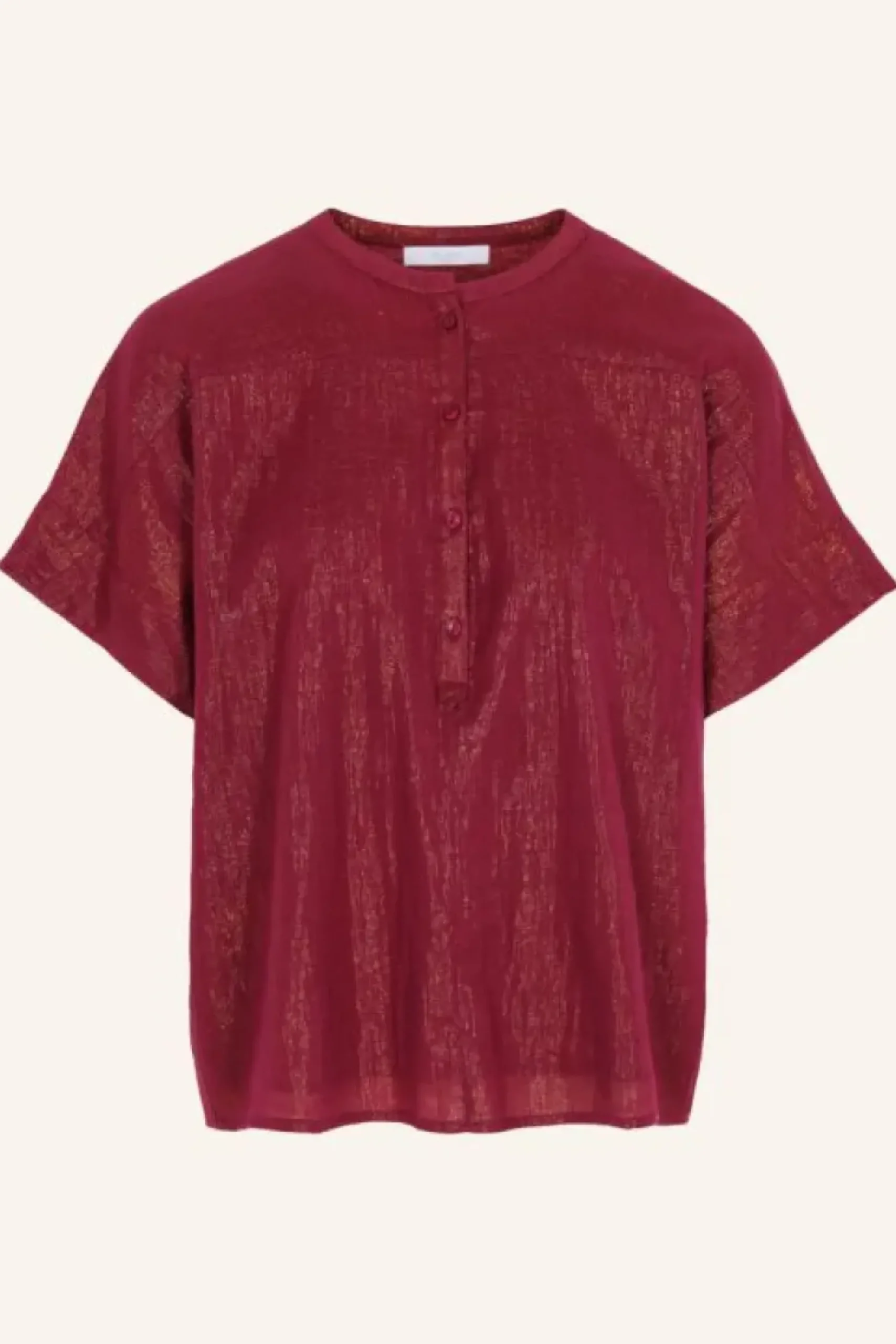 Blouses*By bar bo metallic blouse | grenache