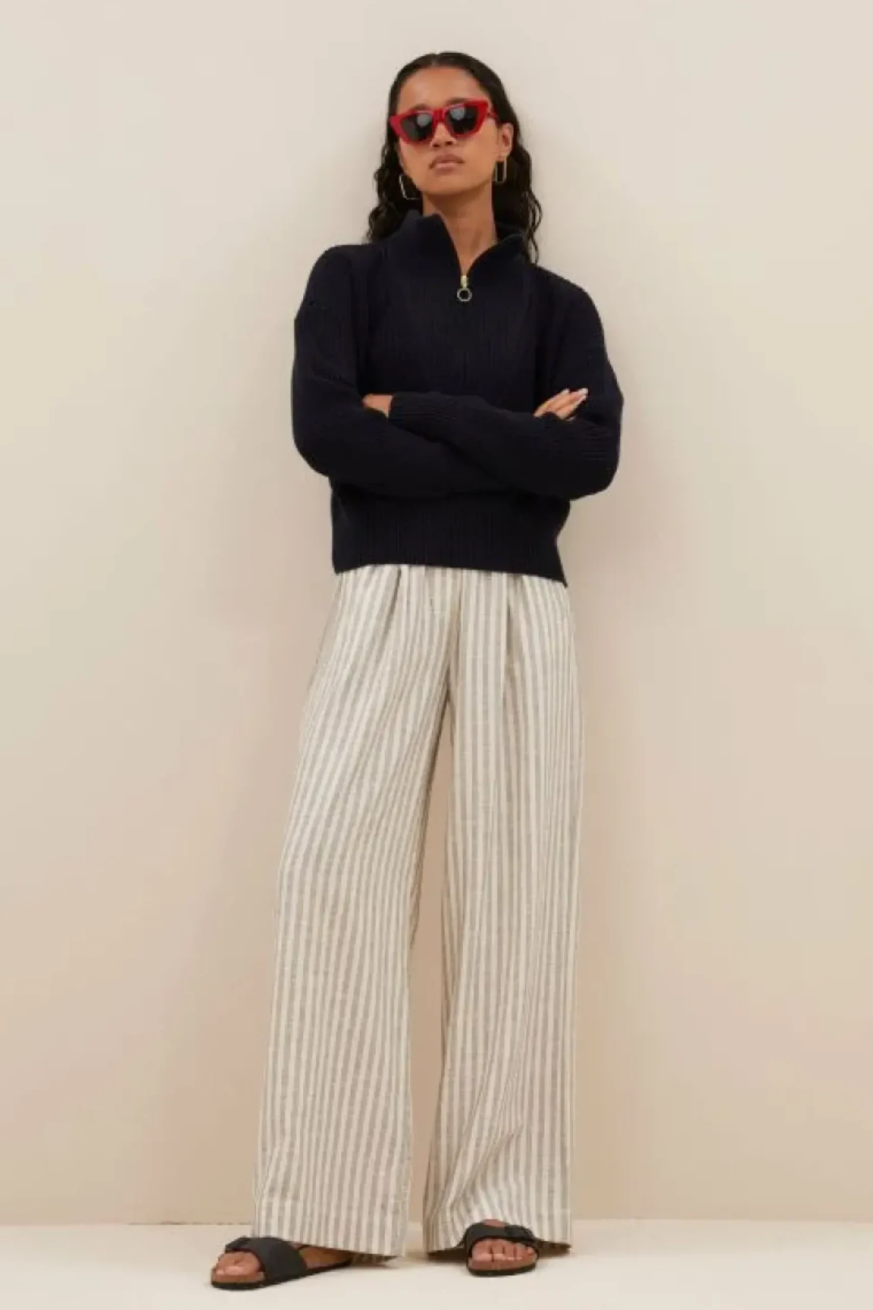 Truien*By bar boxy beau cotton pullover | midnight