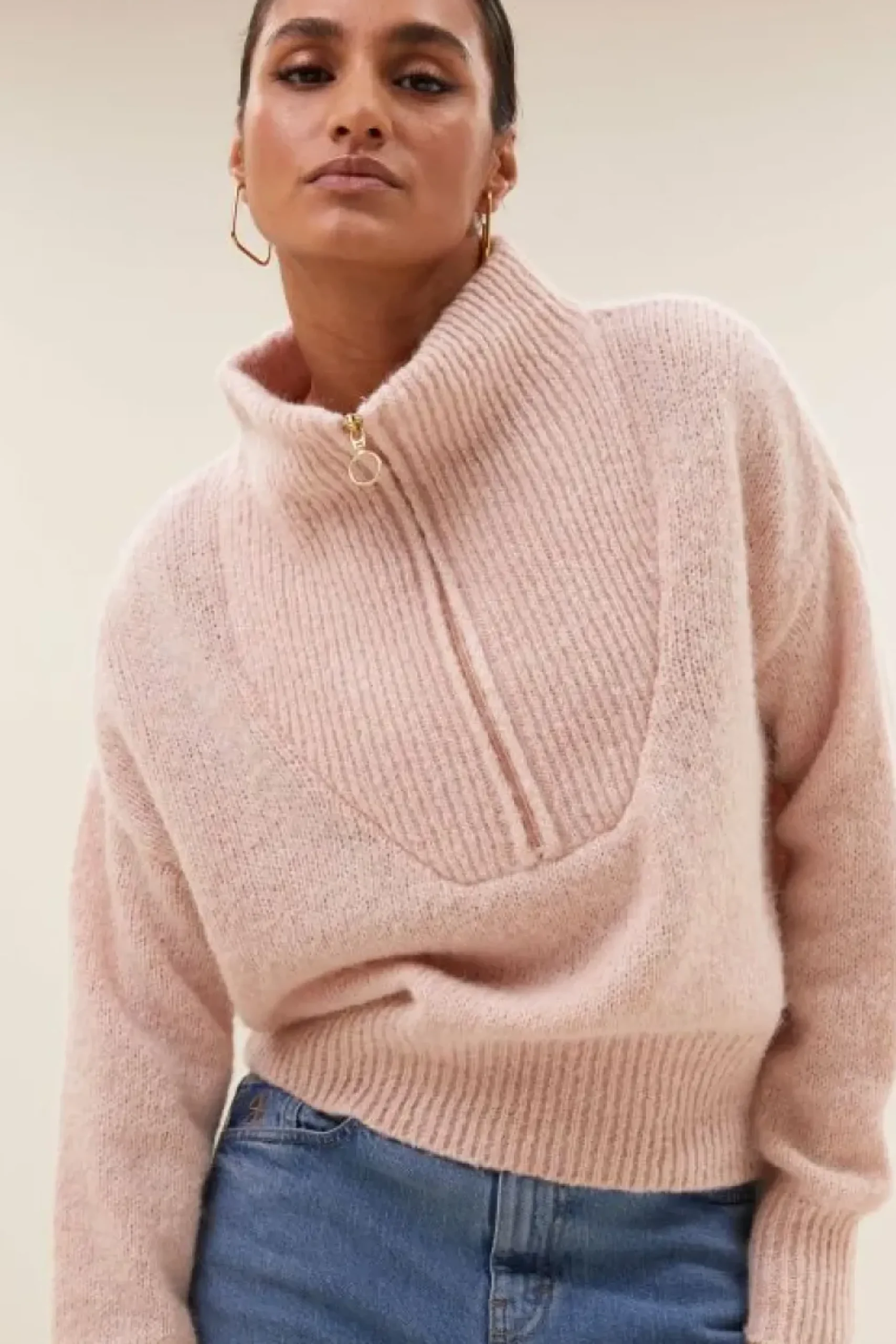 Truien*By bar boxy beau pullover | light pink