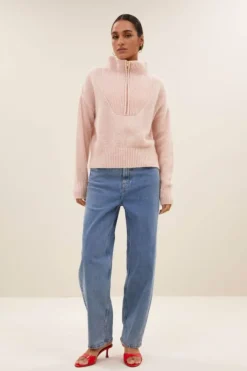 Truien*By bar boxy beau pullover | light pink