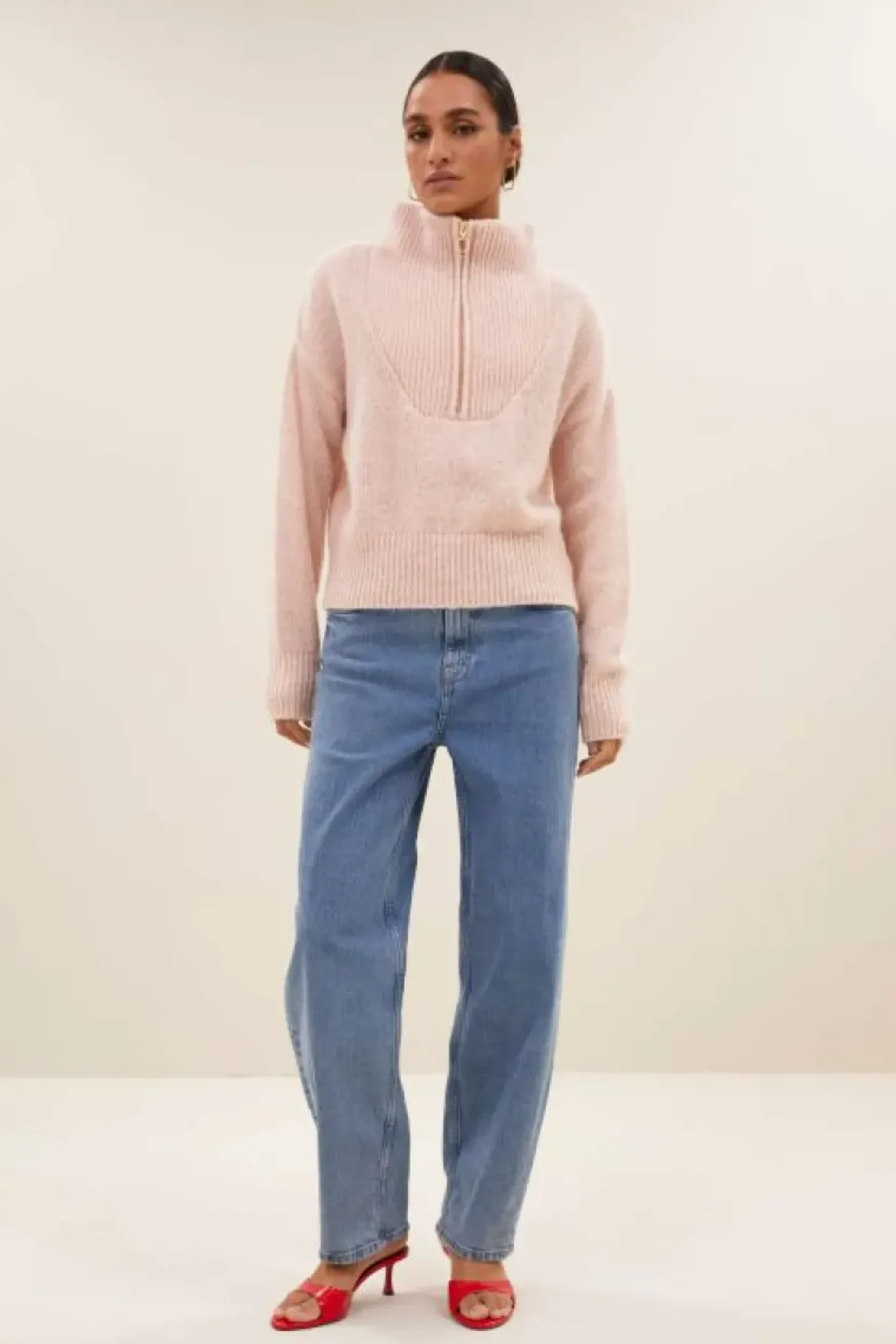 Truien*By bar boxy beau pullover | light pink