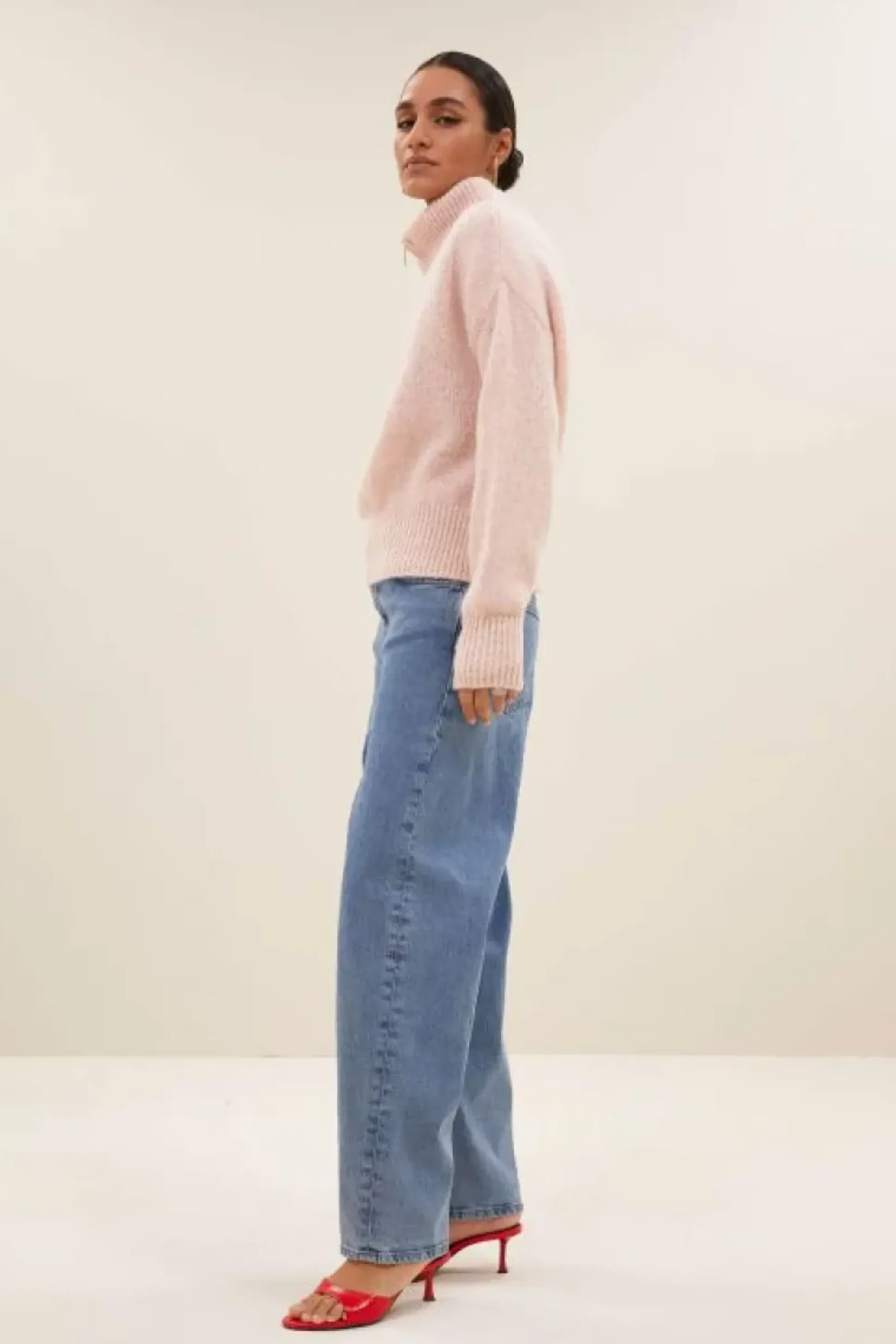 Truien*By bar boxy beau pullover | light pink