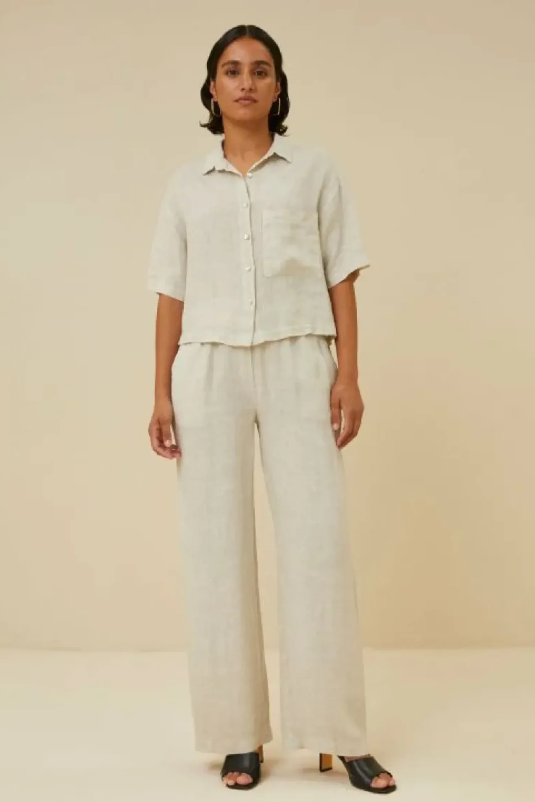 Blouses*By bar cris linen blouse | chalk