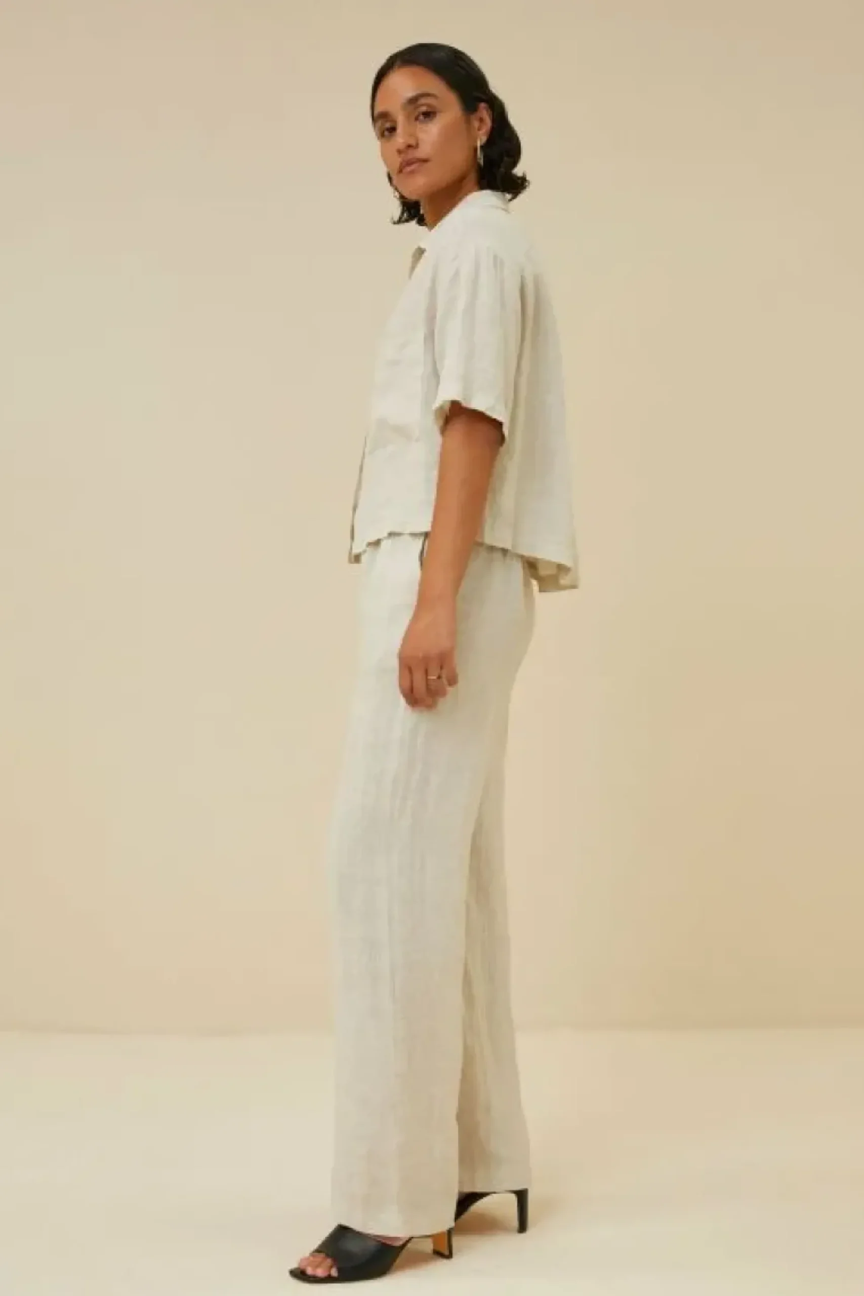 Blouses*By bar cris linen blouse | chalk