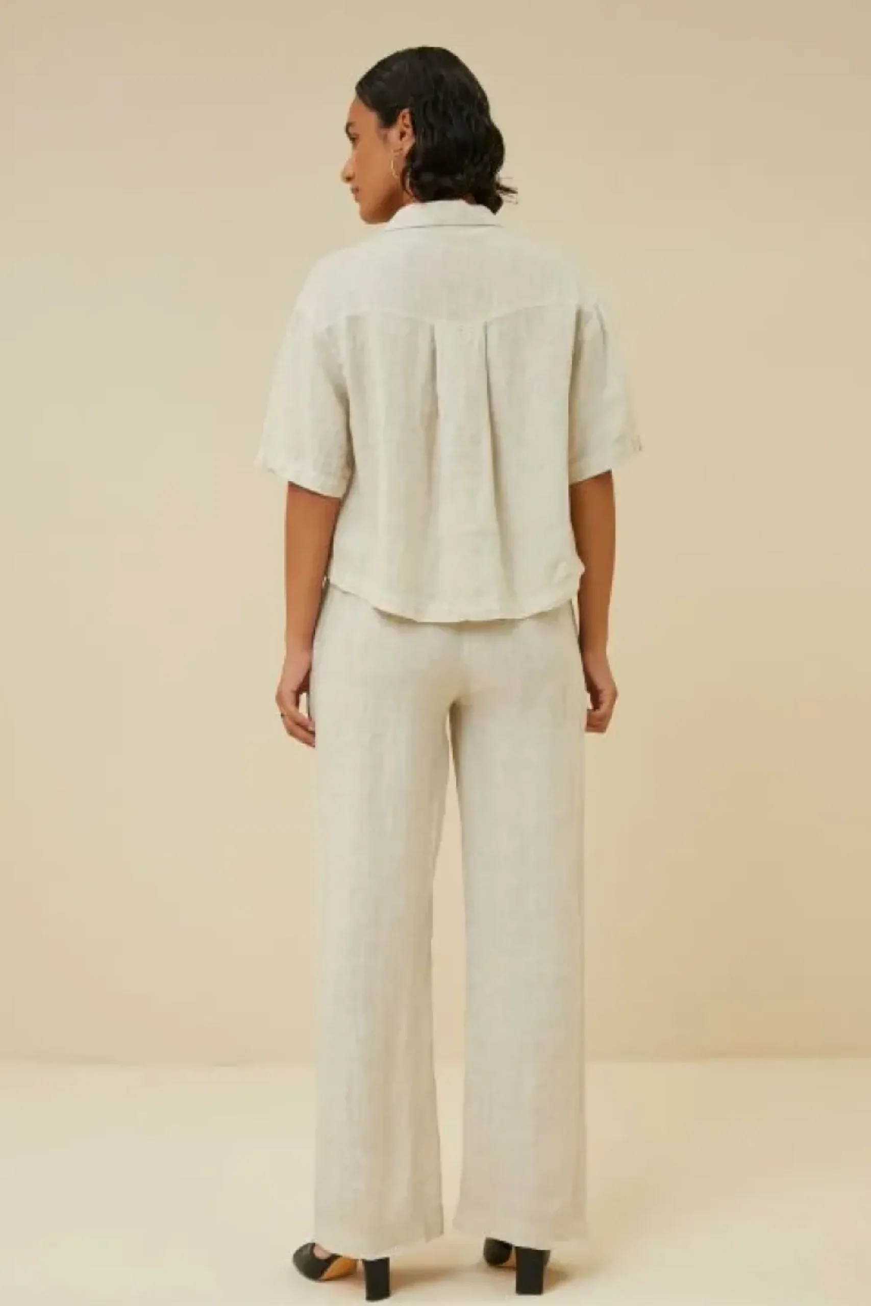 Blouses*By bar cris linen blouse | chalk
