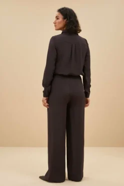 Blouses*By bar donna satin stripe blouse | cafe noir