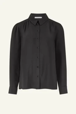 Blouses*By bar donna satin stripe blouse | cafe noir
