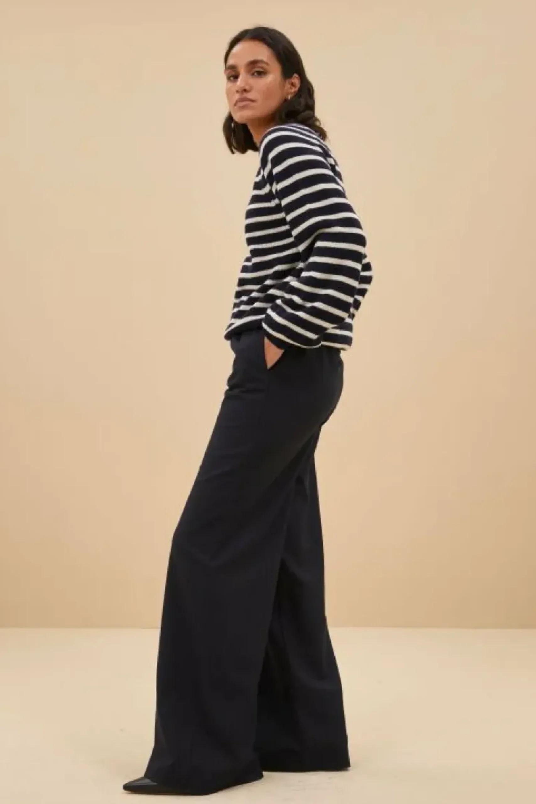 Truien*By bar duccio stripe pullover | midnight