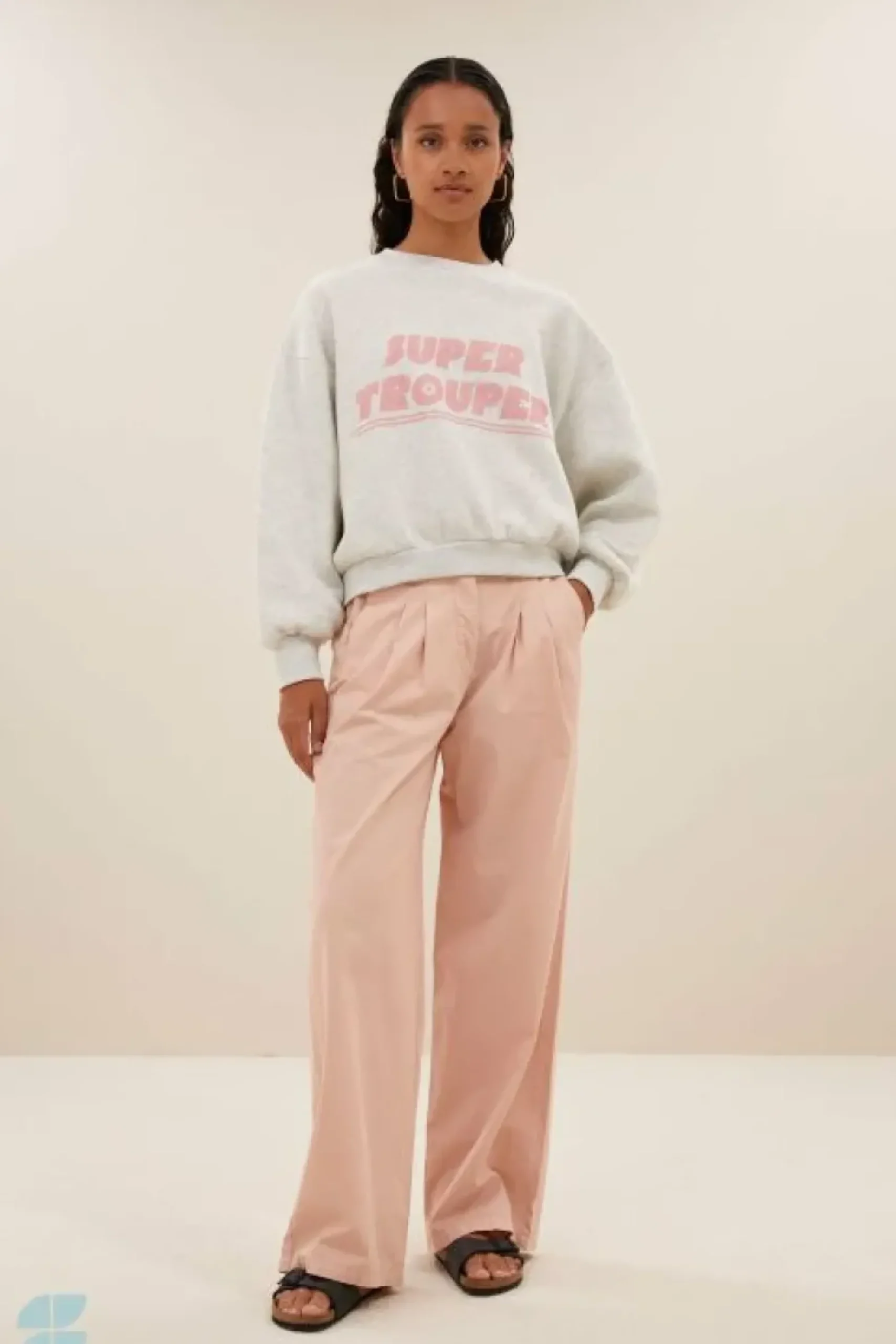 Broeken*By bar dune pants | light pink