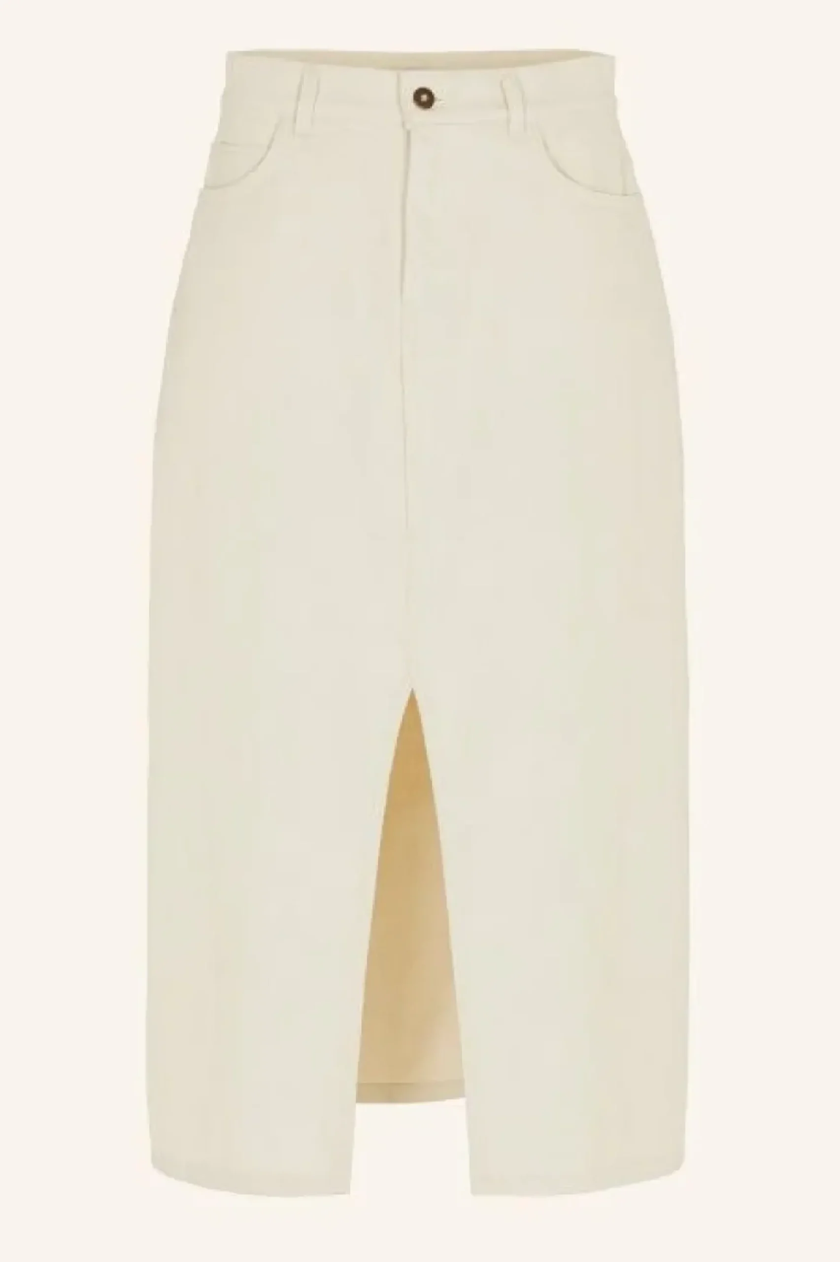 Rokken*By bar elba twill skirt | raw white