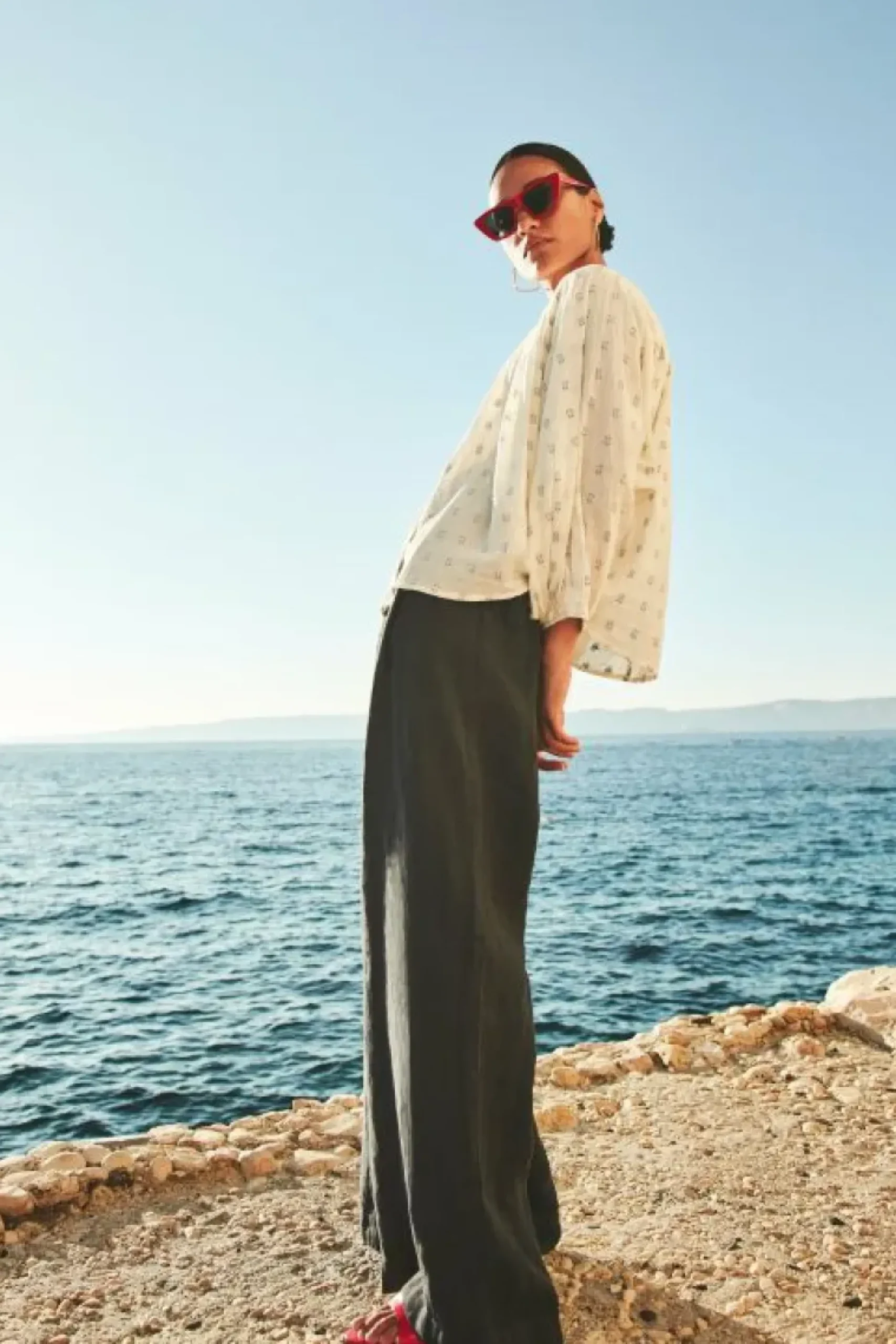 Broeken*By bar eli linen pants | midnight