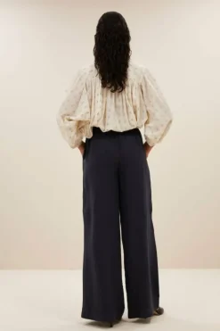 Broeken*By bar eli linen pants | midnight