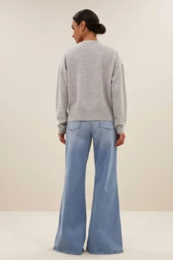 Truien*By bar holly ls pullover | grey melee