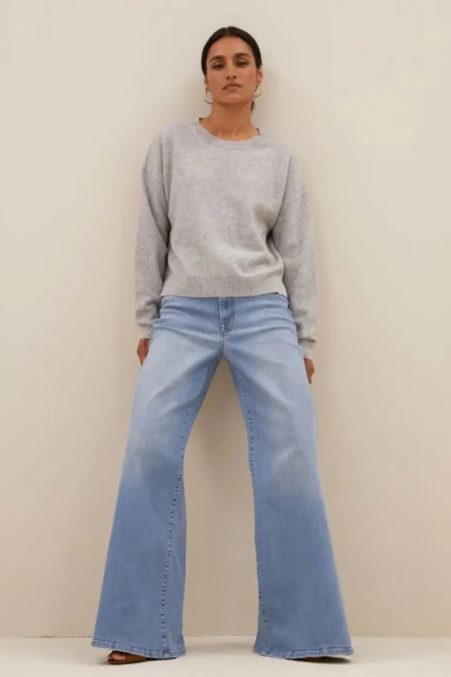 Truien*By bar holly ls pullover | grey melee