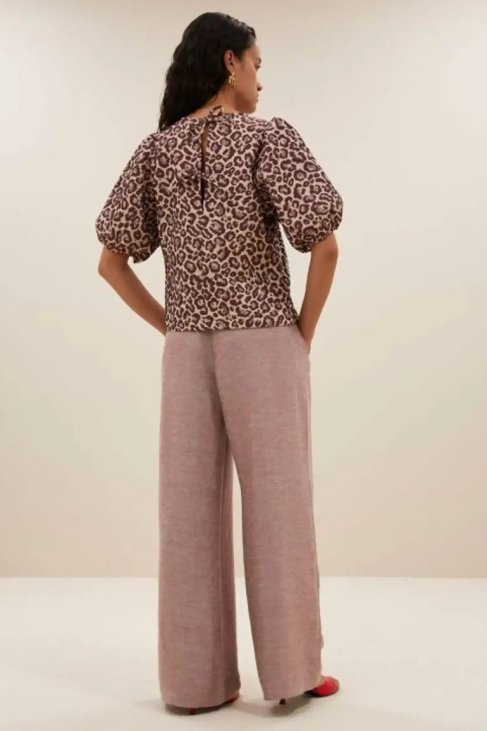 Blouses*By bar jet blouse | pink cheetah print