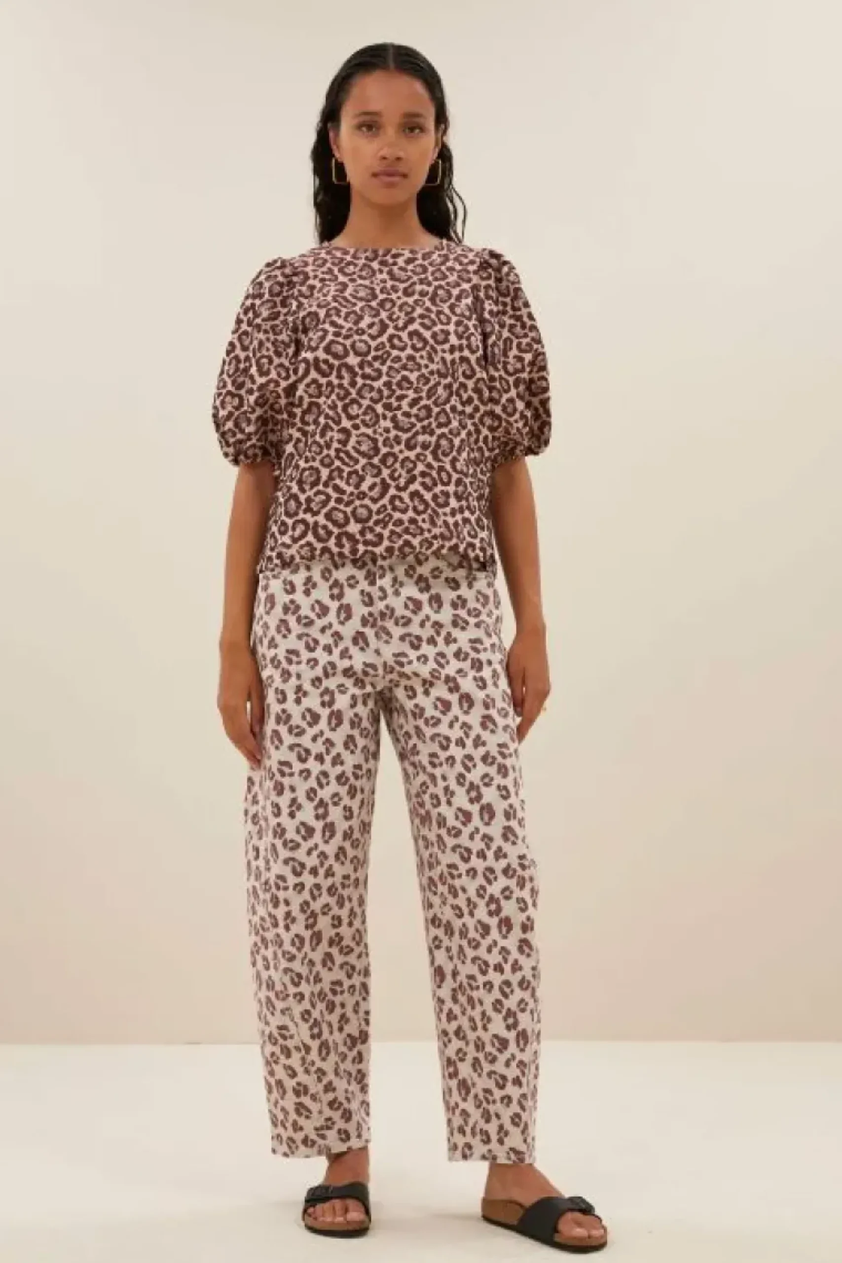 Blouses*By bar jet blouse | pink cheetah print