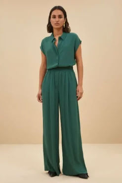 Blouses*By bar kiek viscose top | deep green