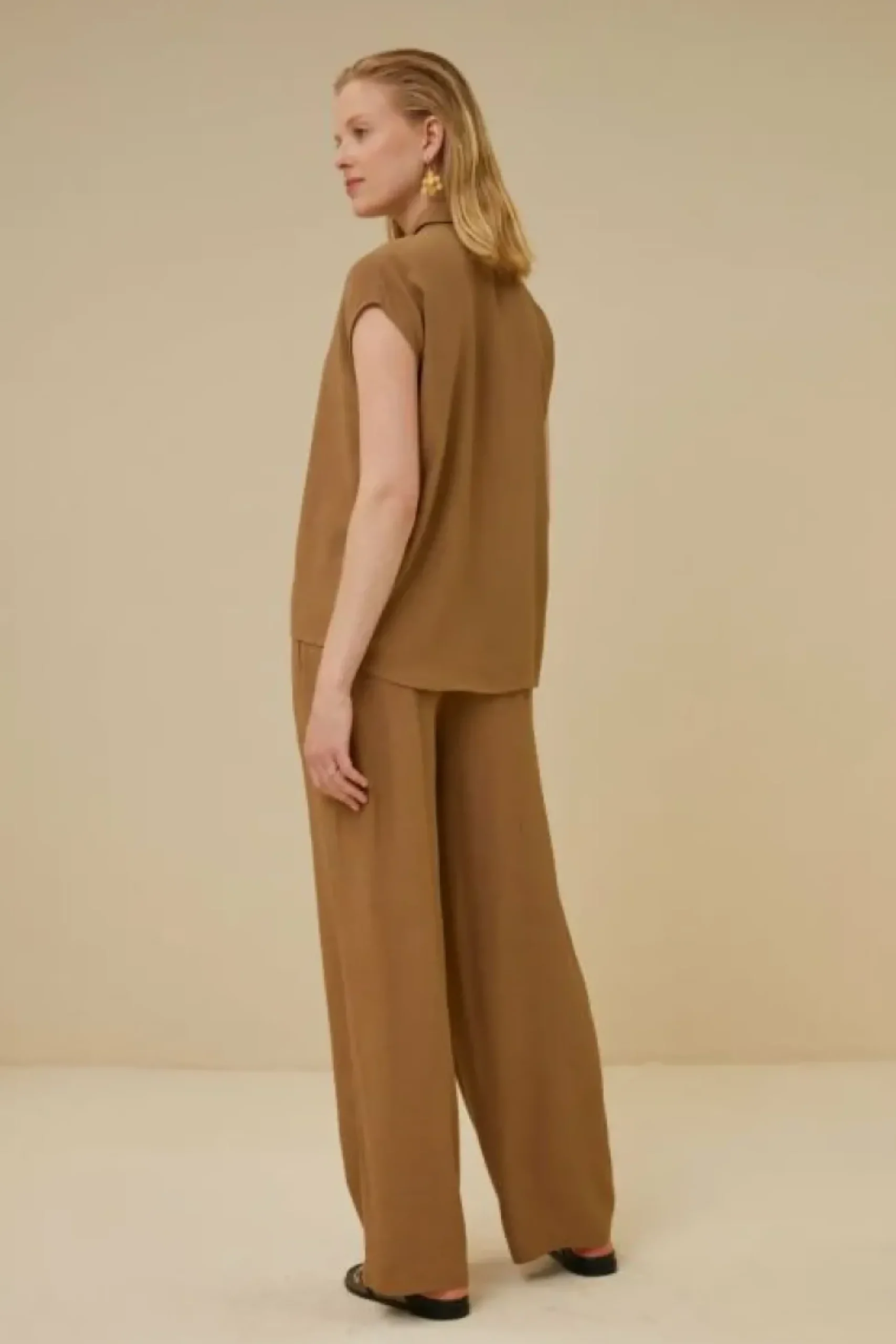 Blouses*By bar kiek viscose top | khaki