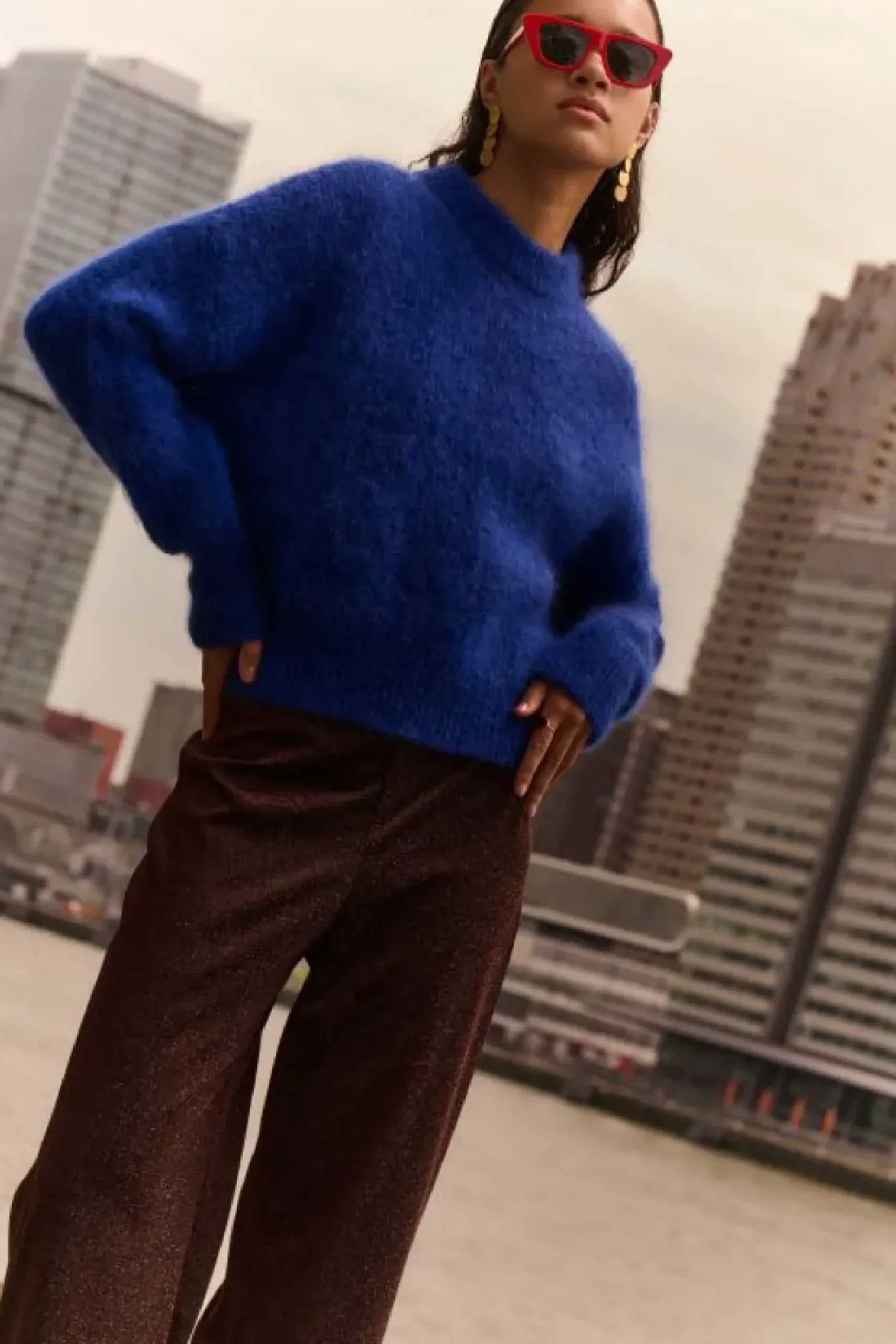 Broeken*By bar lissa sparkle pants | copper