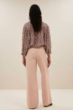 Blouses*By bar lucy cheetah blouse | pink cheetah print