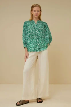 Blouses*By bar lucy graphic blouse | graphic green