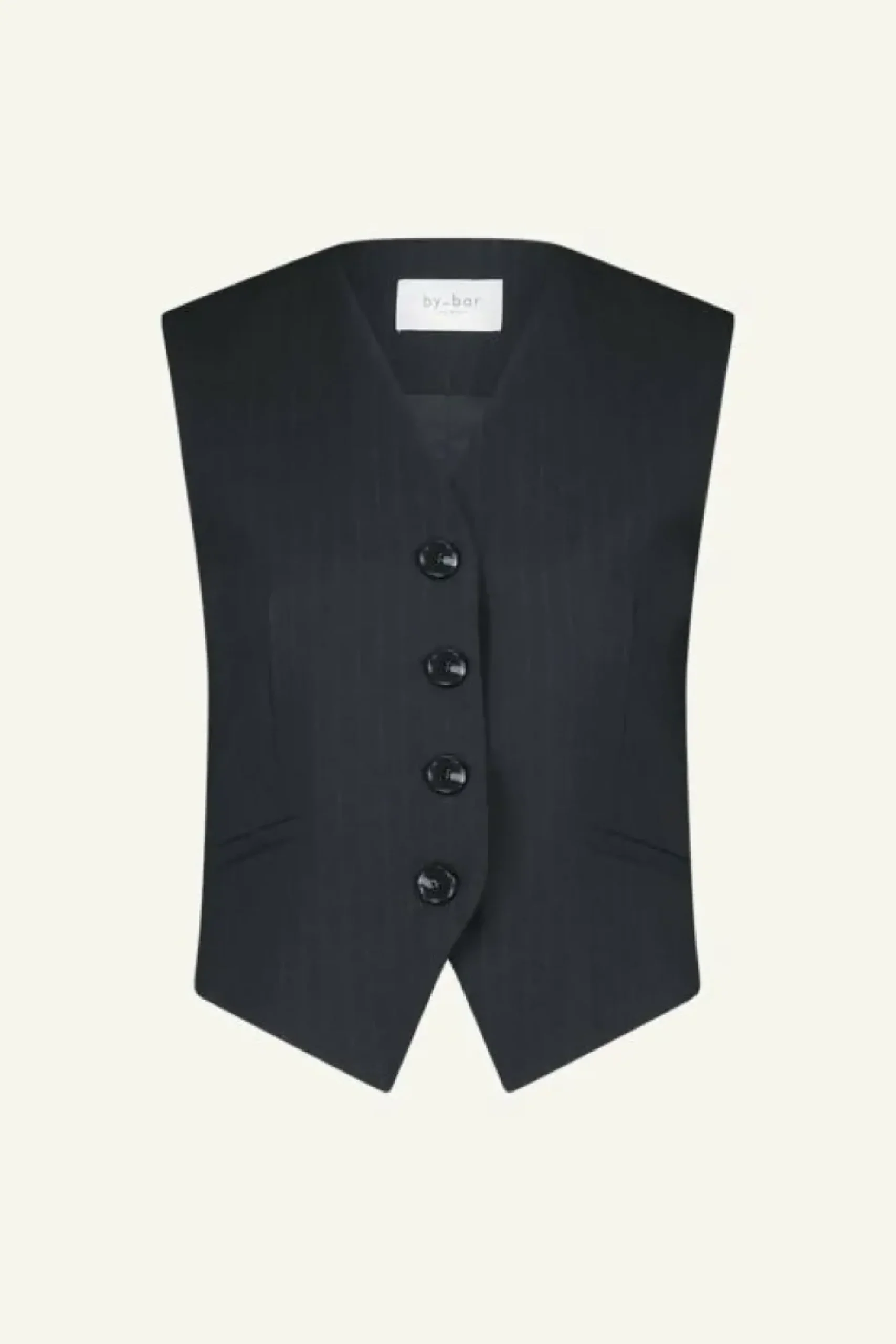 Gilets & Spencers|Jassen*By bar lynn pinstripe gilet | midnight