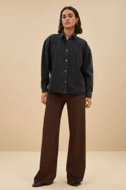 Blouses*By bar mae twill blouse | jet black