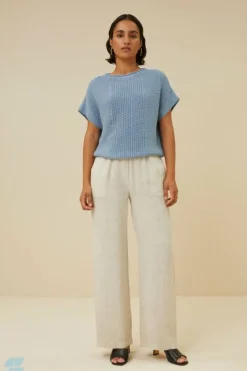 Truien*By bar max ss pullover | ocean
