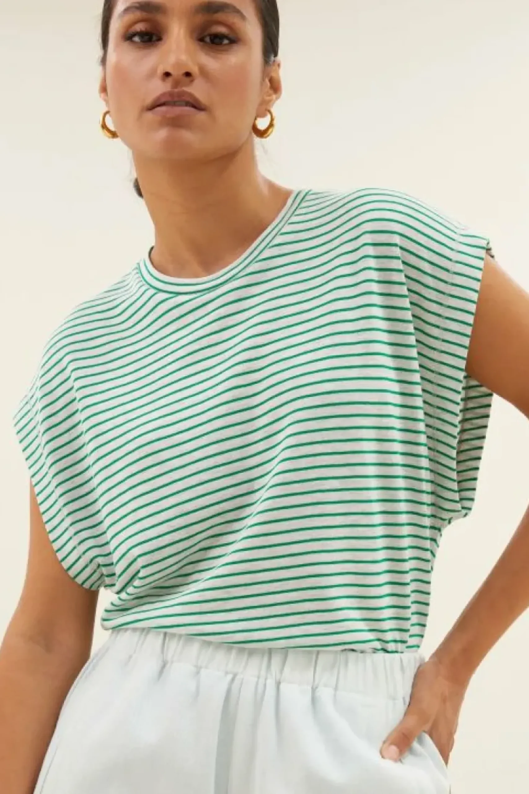 Broeken*By bar mees twill pants | illu grey