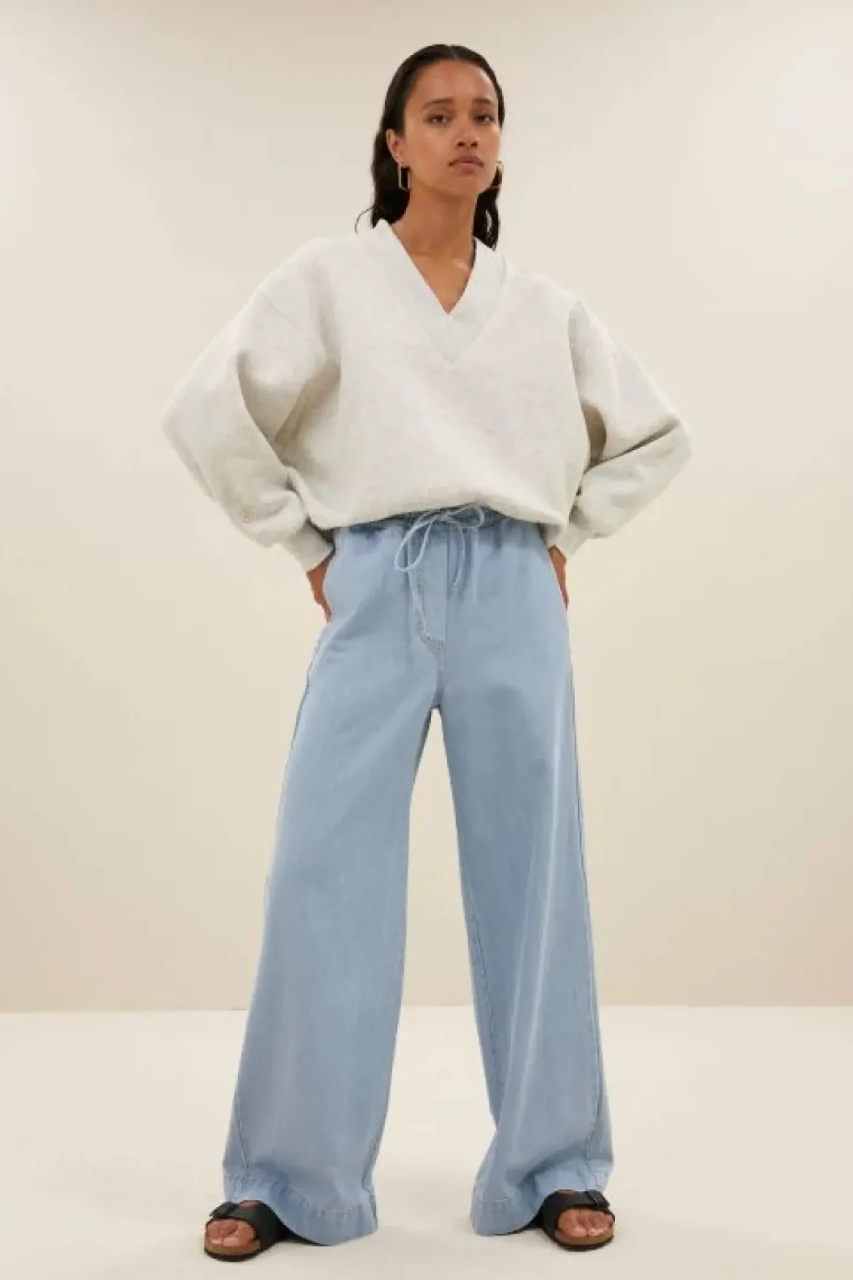 Sweaters|Truien*By bar momo sweater | light grey melee