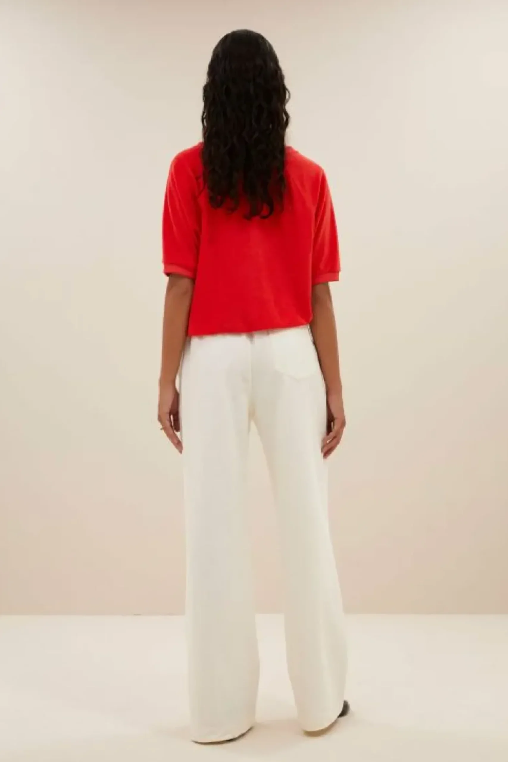 Tops & Shirts*By bar neva slub top | poppy red