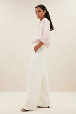 Blouses*By bar norel pink pinstripe blouse | pink pin stripe