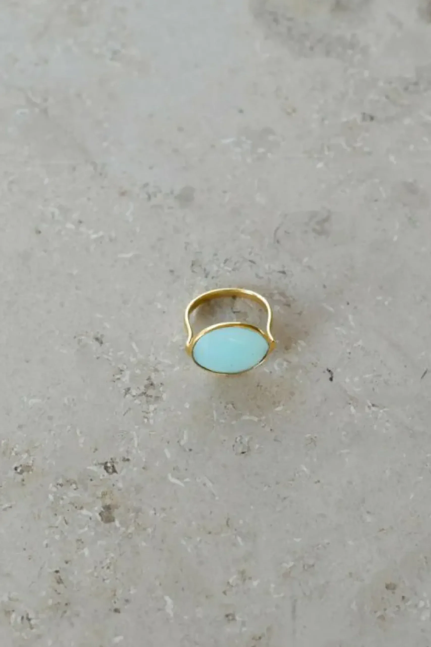 Sieraden*By bar PD OVAL RING | light blue