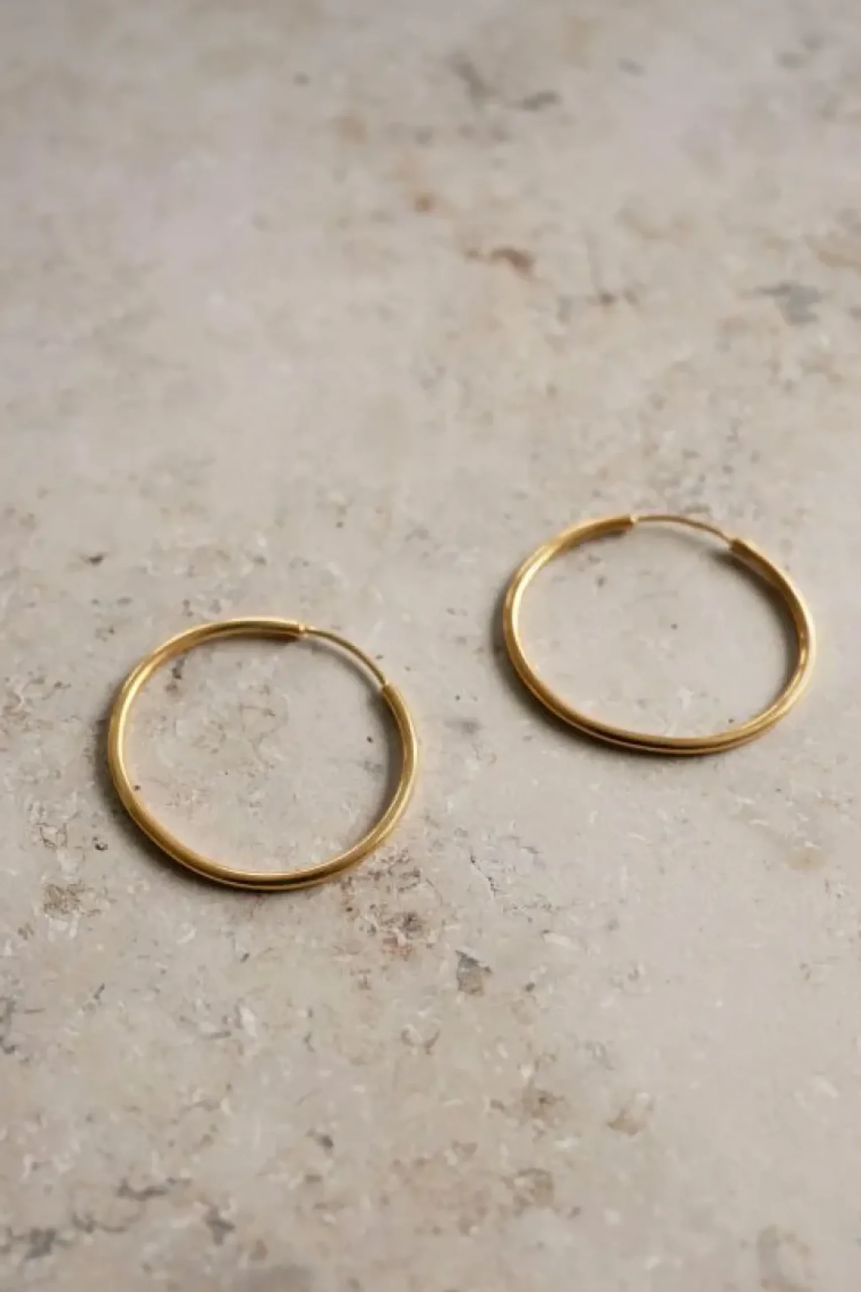 Oorbellen|Sieraden*By bar pd round earring M | gold