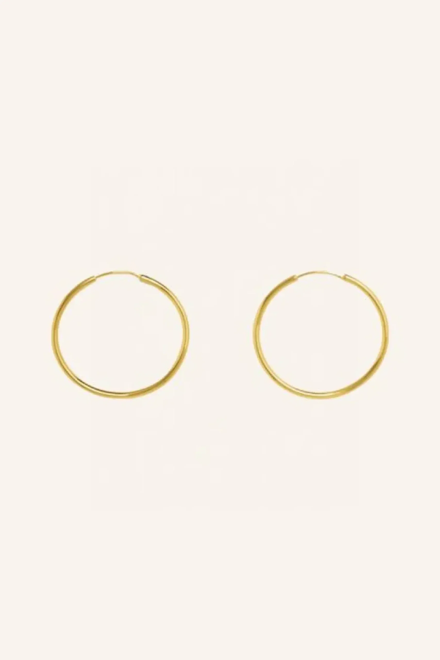 Oorbellen|Sieraden*By bar pd round earring M | gold