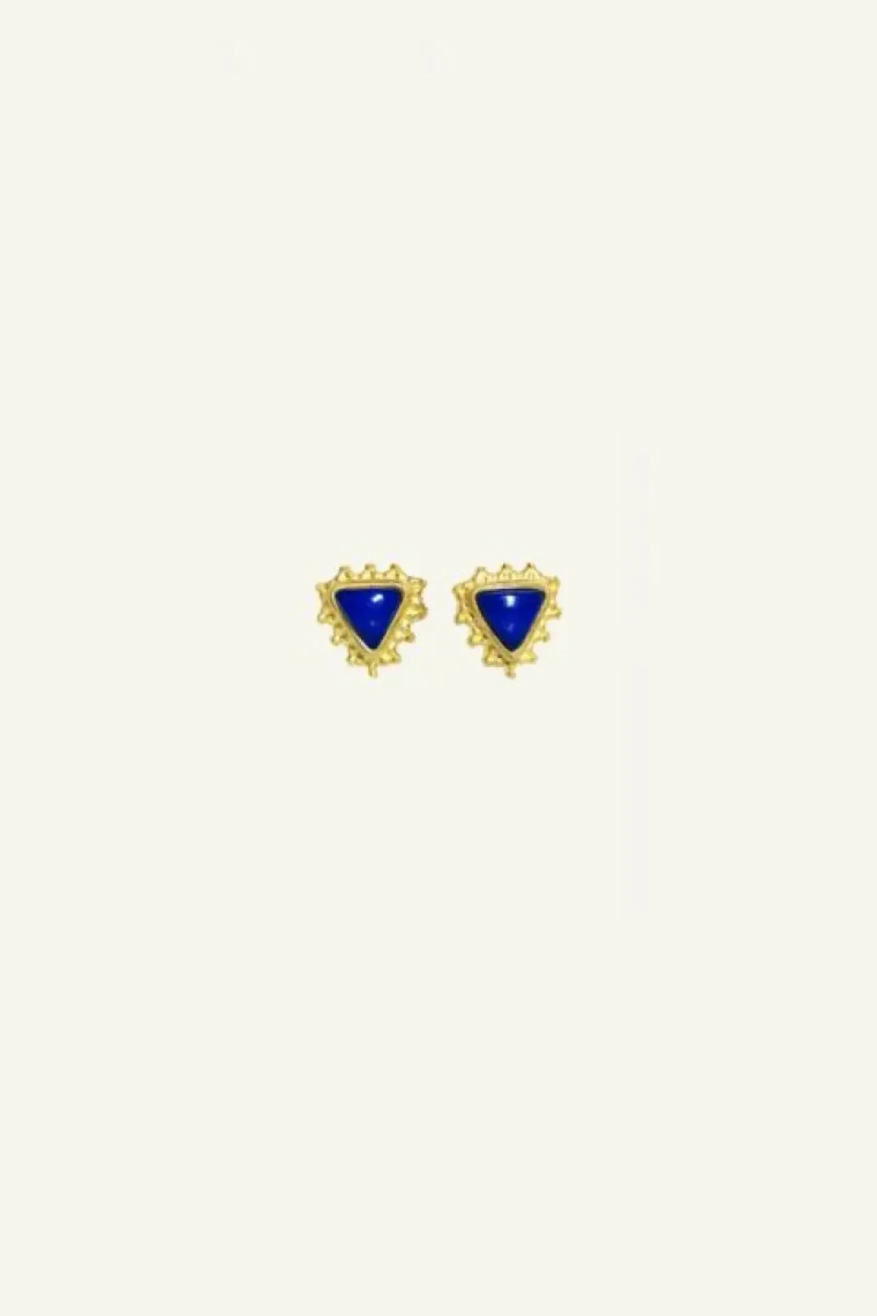 Oorbellen|Sieraden*By bar PD triangle stud earring | blue
