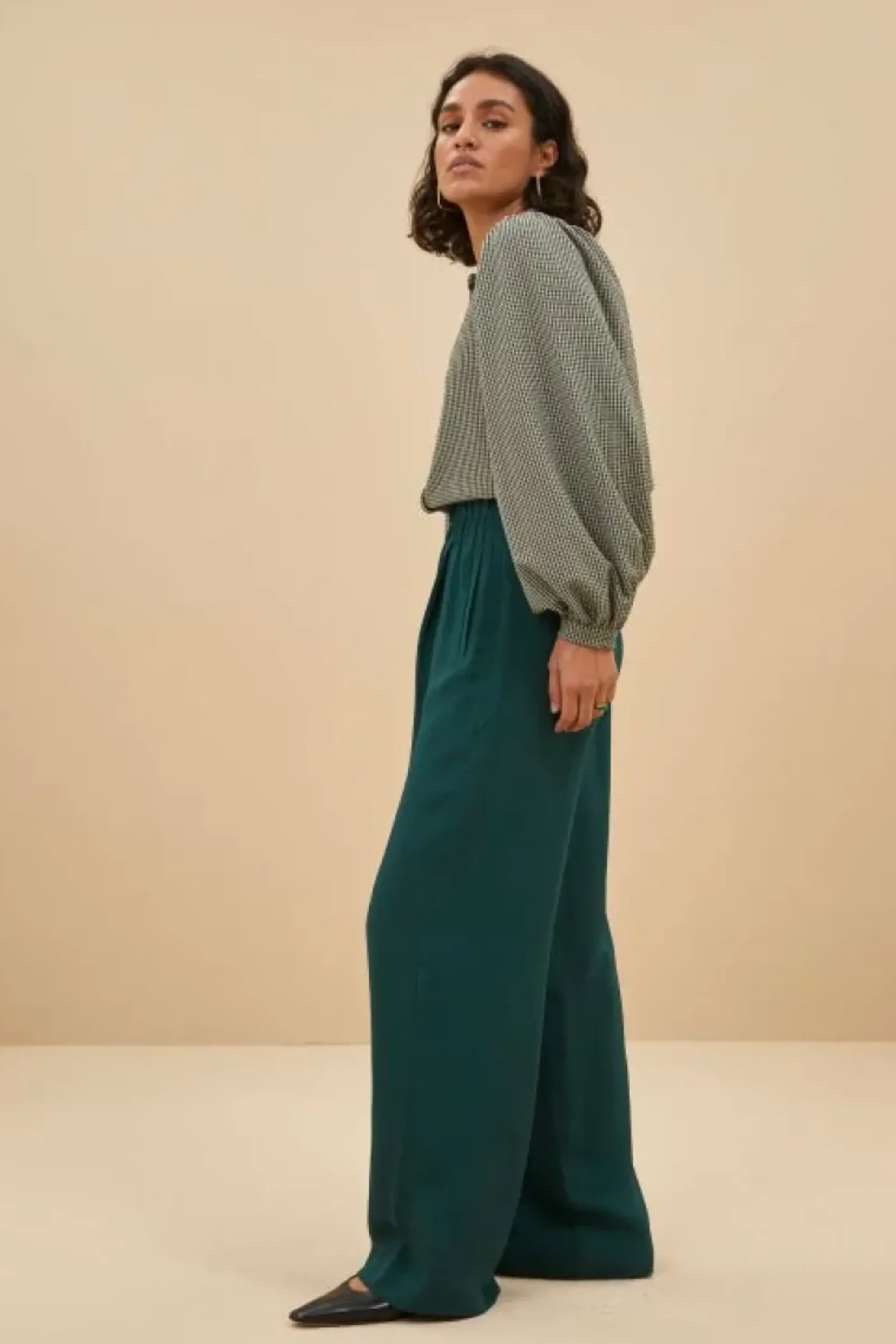 Blouses*By bar rikki small check blouse | small check