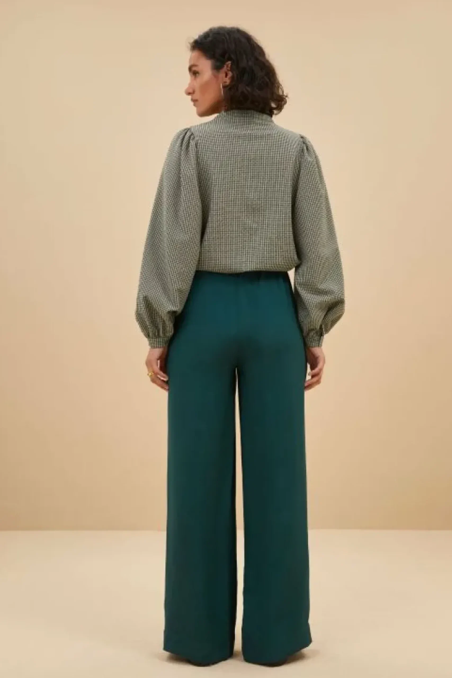 Blouses*By bar rikki small check blouse | small check
